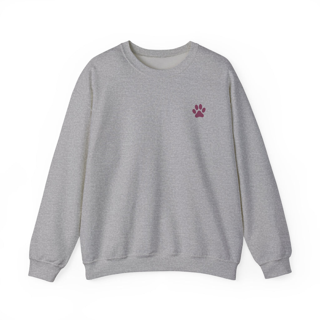 Doodle Mom - Doodles Make Everything Better Purple Heart Sweatshirt - Life’s better with paws, love, and a little retro groove.