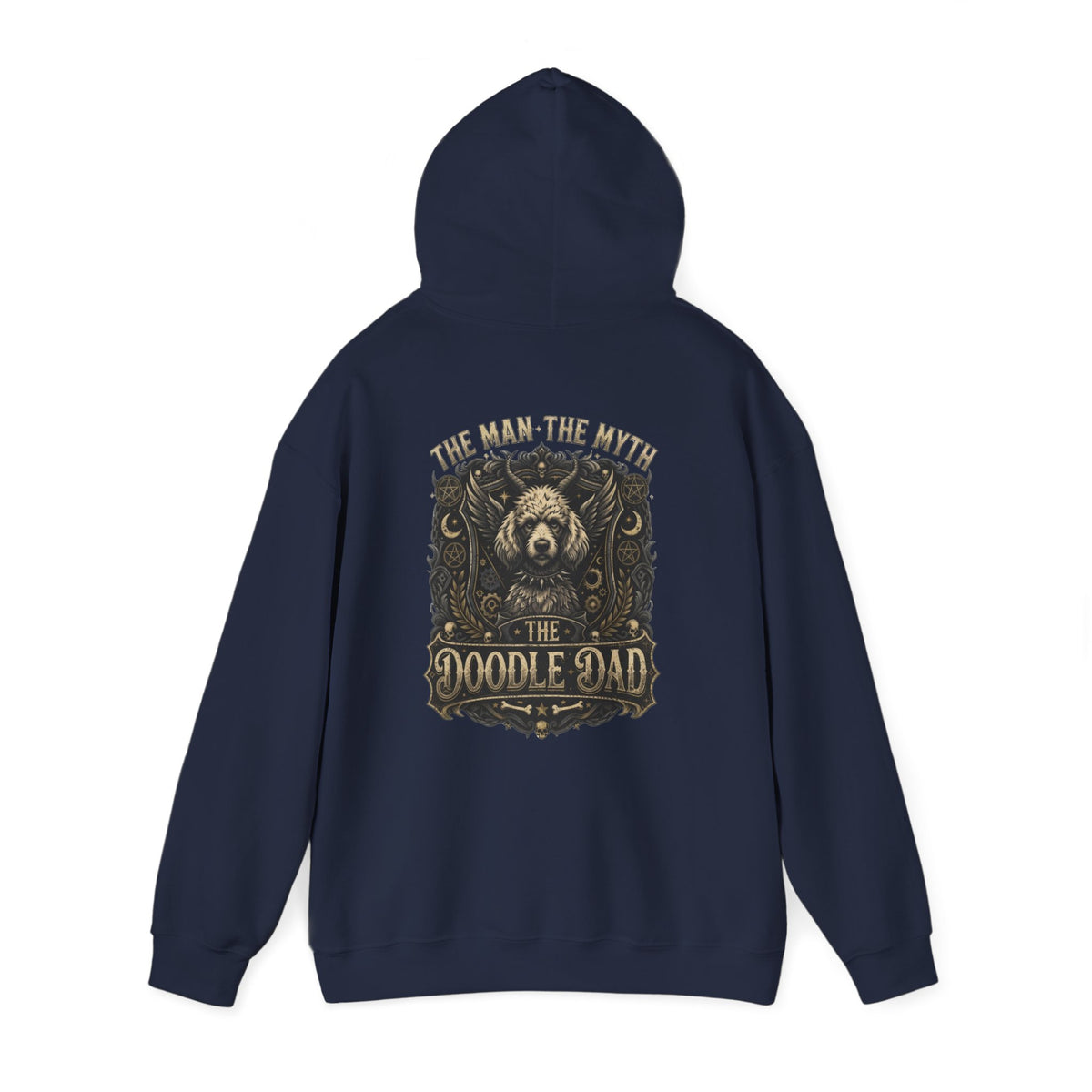 The Man The Myth The Doodle Dad - A vintage inspired retro hoodie