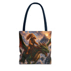Doodle Riding Dragon Tote Bag - Three Sizes To Choose From