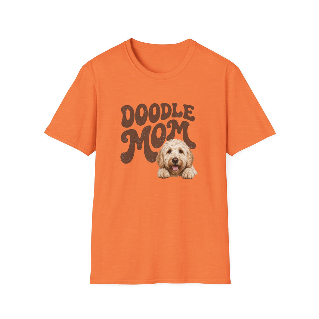 Retro Doodle Mom T-Shirt - Groovy style. Doodle love. Momma pride.