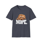 Nope Dog T-Shirt — Snarky Sleeping Puppy Graphic Tee