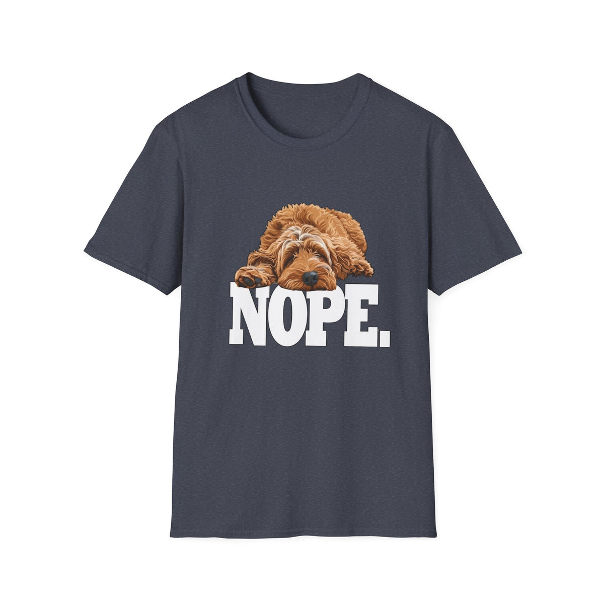 Nope Dog T-Shirt — Snarky Sleeping Puppy Graphic Tee