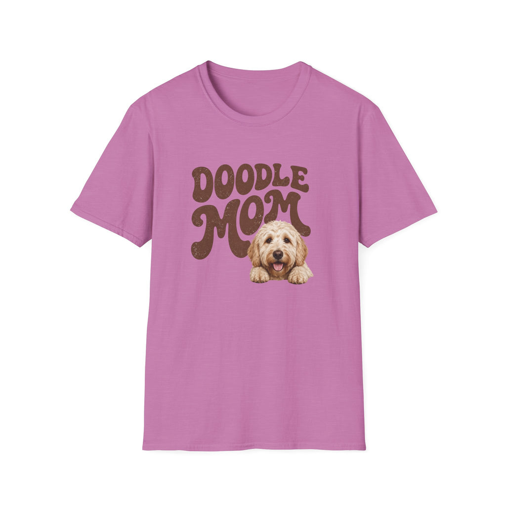 Retro Doodle Mom T-Shirt - Groovy style. Doodle love. Momma pride.