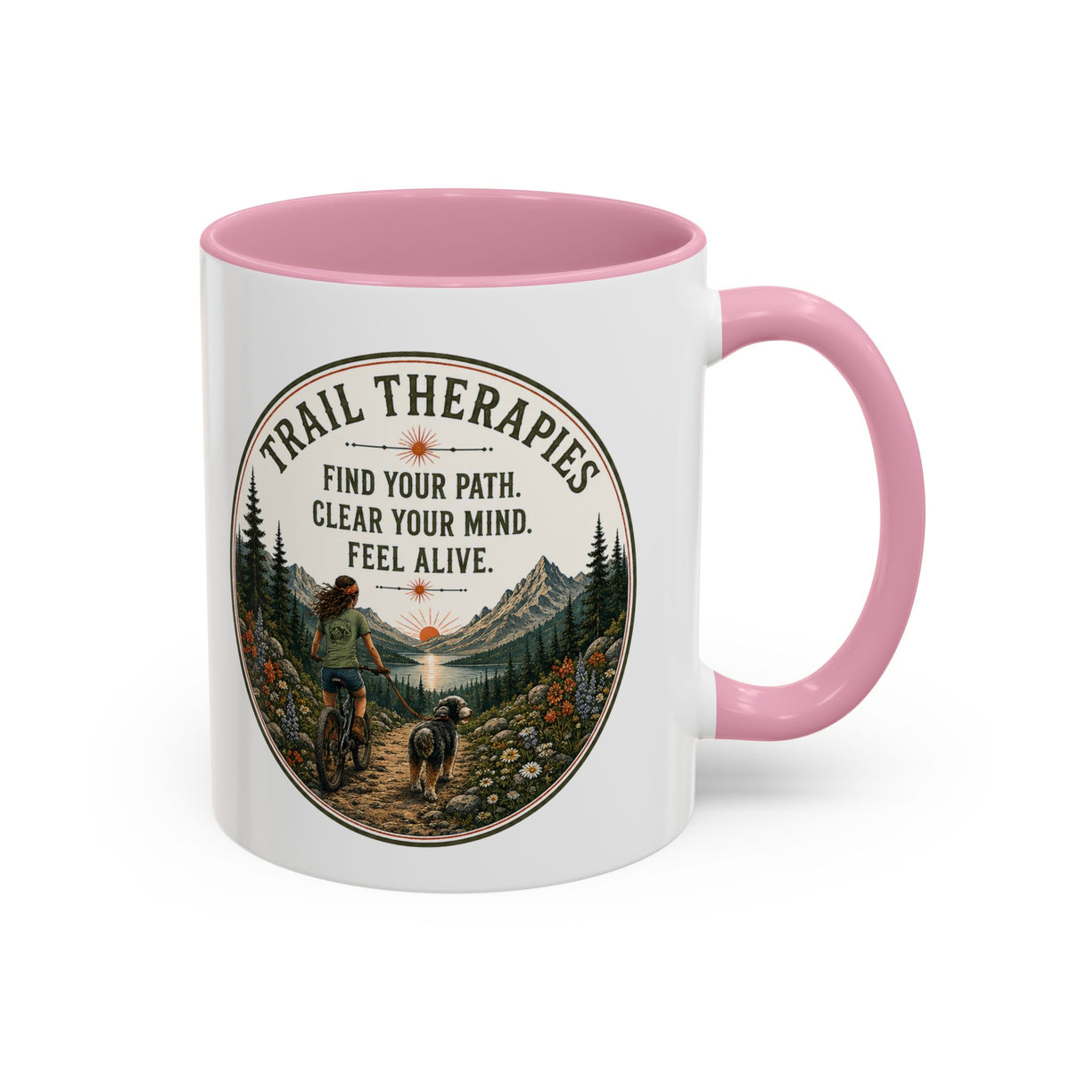Hiking Trails Therapy Mug - Select 11 oz or 15 oz