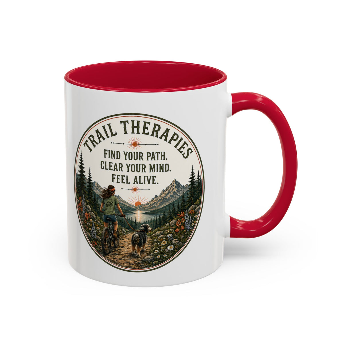 Hiking Trails Therapy Mug - Select 11 oz or 15 oz