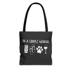 Doodle Dog Gift - I’m a Simple Woman Tote Bag  - Funny Labradoodle - Berendoodle - Sheepadoodle Tote