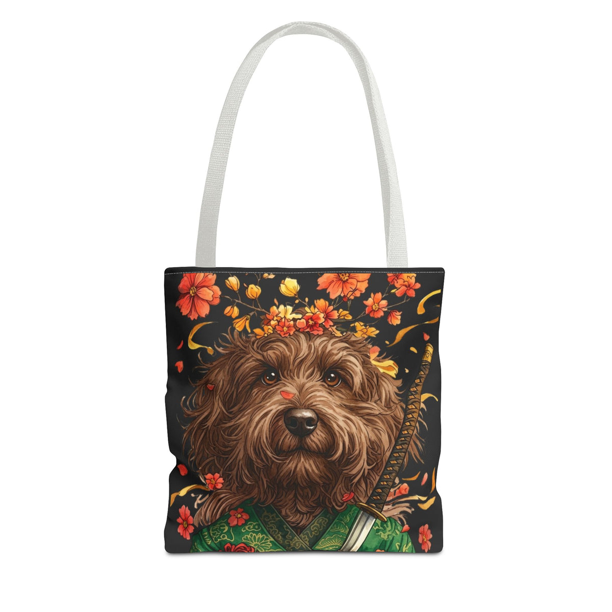 Samurai Doodle Tote Bag, My Doodle Has Samurai Spirit - Unique Doodle Mom Bag