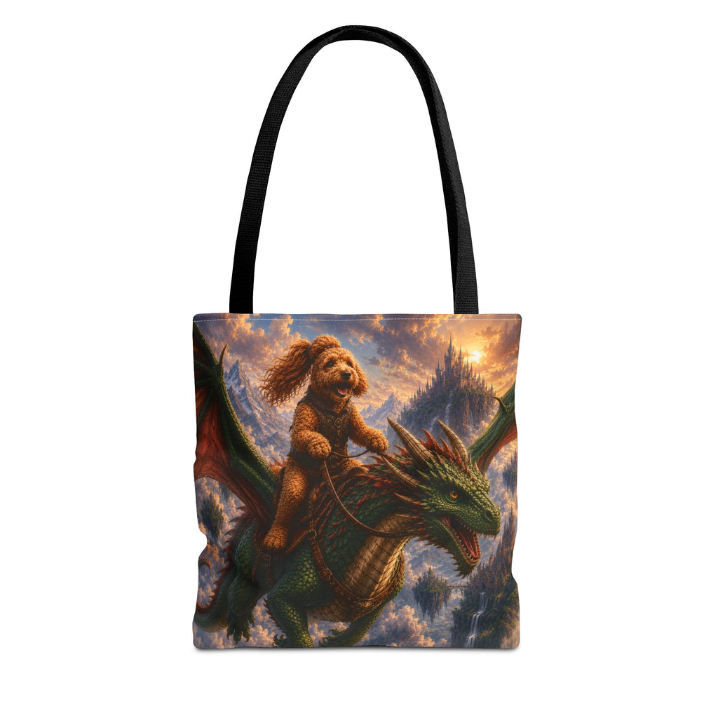 Doodle Riding Dragon Tote Bag - Three Sizes To Choose From