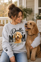 Doodle Mom Sweat Shirt, Personalized Golden Doodle Gift,  Dog Mom Tee, Custom Golden Doodle Gifts,  Doodle Dog Mom Shirt Printify
