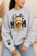 Doodle Mom Sweat Shirt, Personalized Golden Doodle Gift,  Dog Mom Tee, Custom Golden Doodle Gifts,  Doodle Dog Mom Shirt Printify