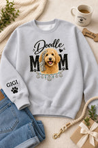 Doodle Mom Sweat Shirt, Personalized Golden Doodle Gift,  Dog Mom Tee, Custom Golden Doodle Gifts,  Doodle Dog Mom Shirt Printify
