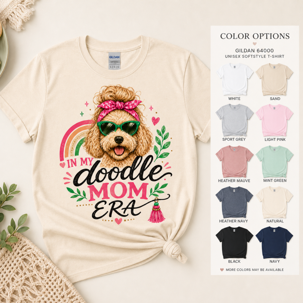 Women’s Doodle Mom Era T-Shirt - Your era. Your doodle. Your story.