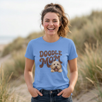Retro Doodle Mom T-Shirt - Groovy style. Doodle love. Momma pride.