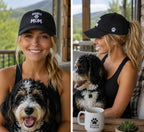 Doodle Mom Embroidered Baseball Cap Printify