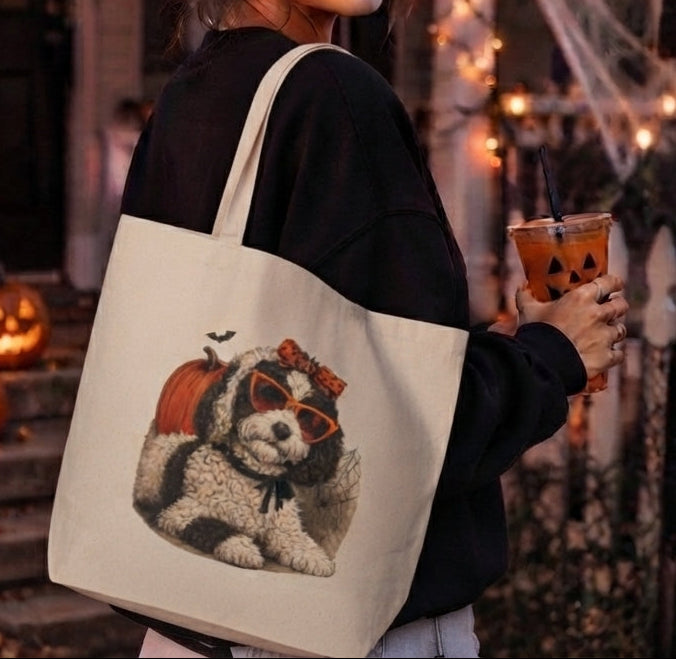 Personalized - Bougie Dog Fall Tote