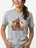 Boo Crew Halloween T-Shirt - Spooky Charm of Cute Dogs in Costumes
