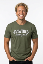 Pawdre Doodle Dad Military T - Shirt - A special bond between dad and dog.