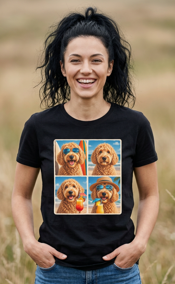Doodle Groovin’  T-Shirt - Sunshine. Adventure. Cocktails. Doodles. Repeat.