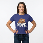 Nope Dog T-Shirt — Snarky Sleeping Puppy Graphic Tee