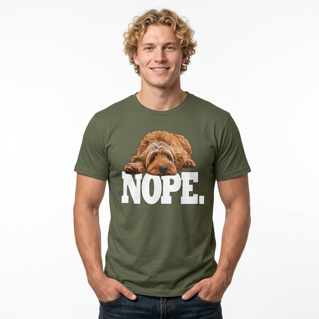 Nope Dog T-Shirt —Sometimes there’s only one appropriate response NOPE