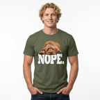 Nope Dog T-Shirt —Sometimes there’s only one appropriate response NOPE