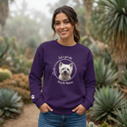 I'm Just a Girl Who Loves  Her Martian Sweatshirt - A bond between a gal and her favorite dog