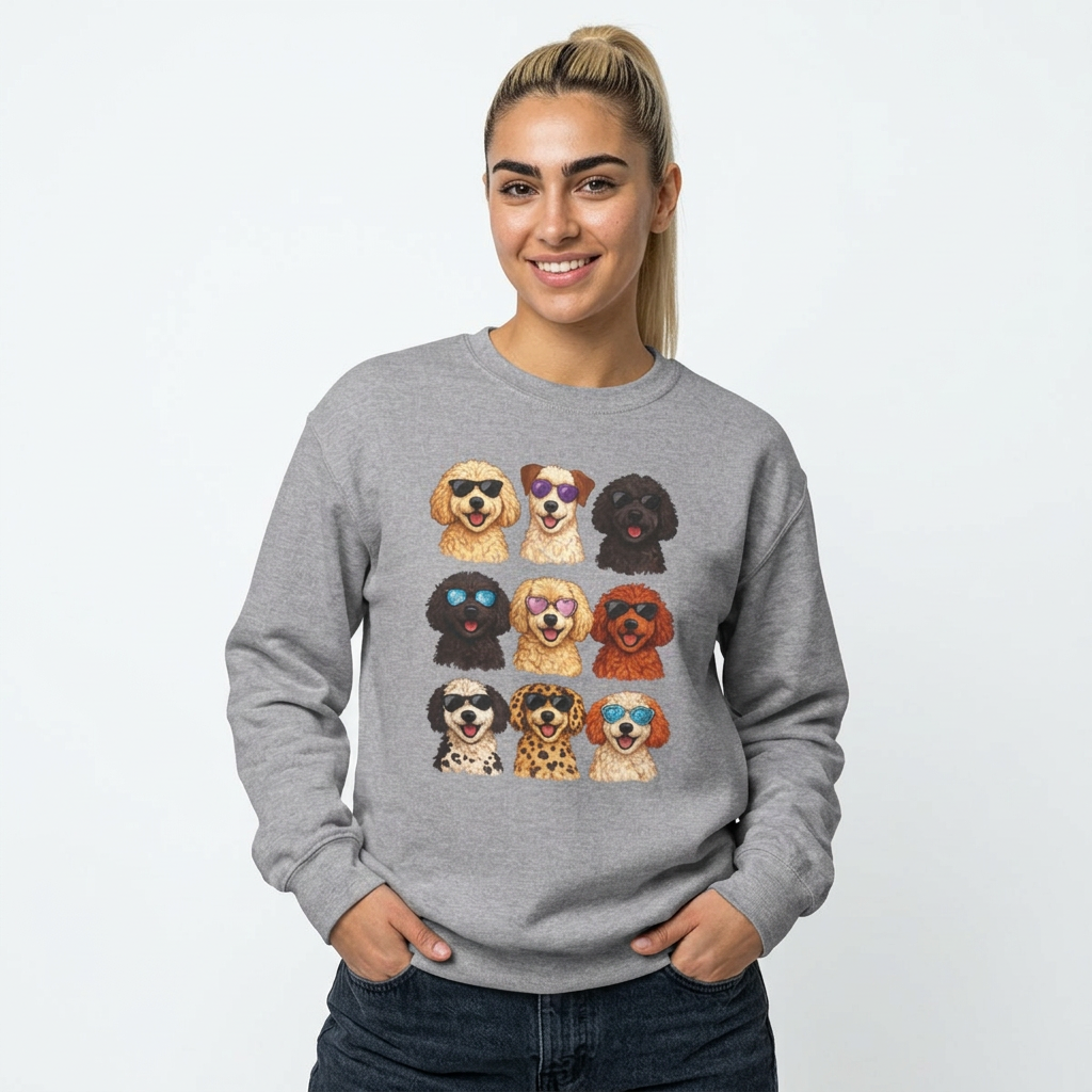 It’s All About the Doodles Sweatshirt - Nine shades-wearing fluffballs, one seriously cute sweatshirt.