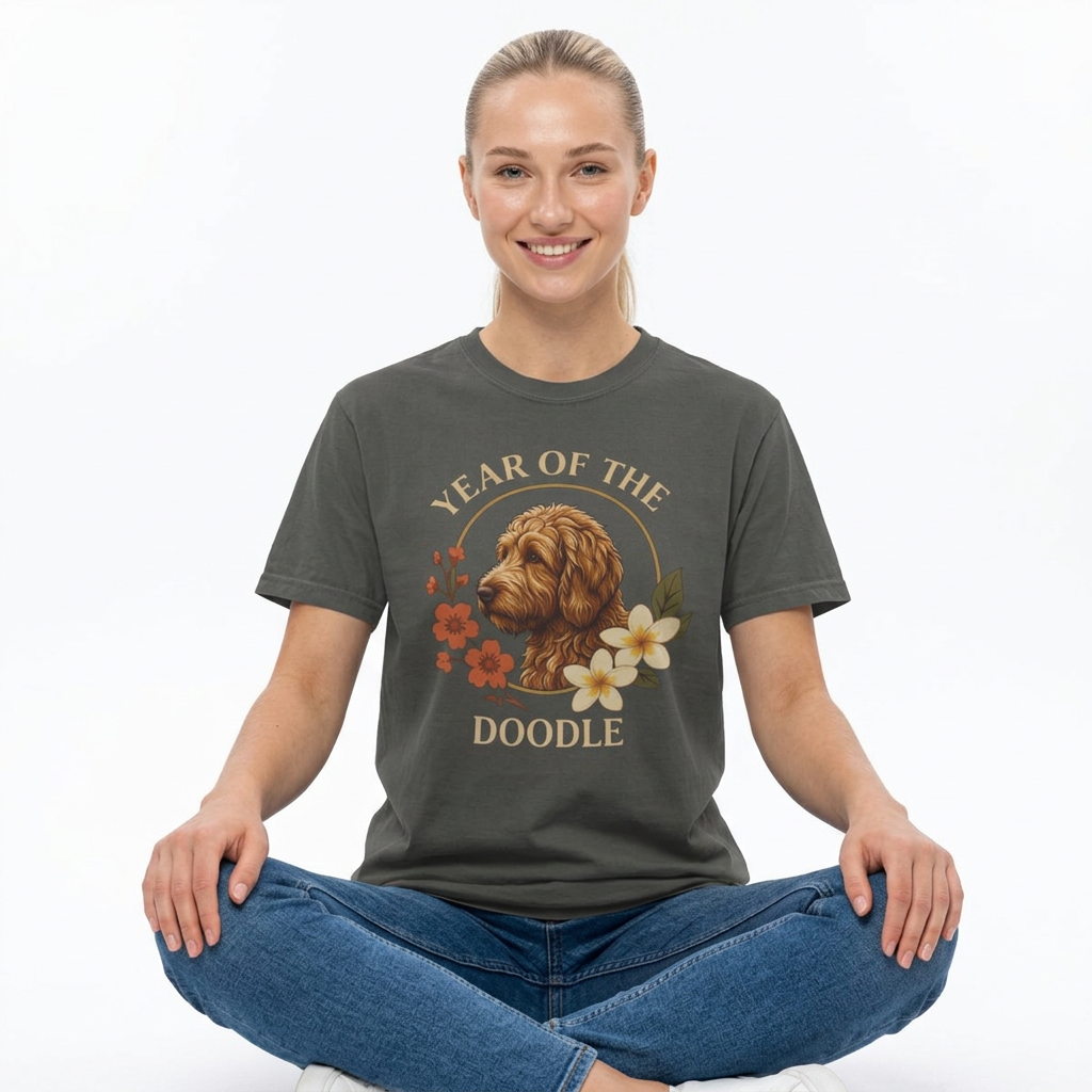 Year of the Doodle T-Shirt – Doodle Dog Mom Graphic Tee – Goldendoodle Lover Shirt