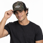 Embroidered Doodle Dad Camo Baseball Cap, Camouflage Dog Dad Hat, Goldendoodle Lover Gift for Him