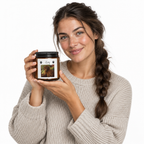Personalized Dog Photo & Name on an Apple Cinnamon Soy Candle,  Dog Mom Gift, Pet Keepsake