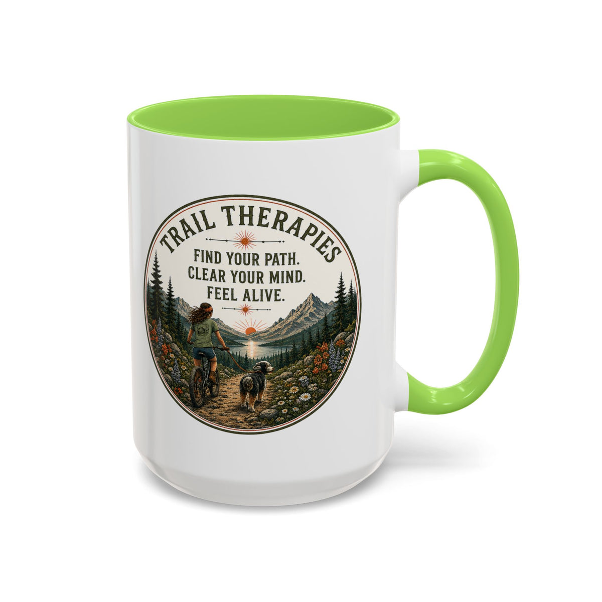 Hiking Trails Therapy Mug - Select 11 oz or 15 oz