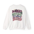 Doodle Mom - Doodles Make Everything Better Purple Heart Sweatshirt - Life’s better with paws, love, and a little retro groove.