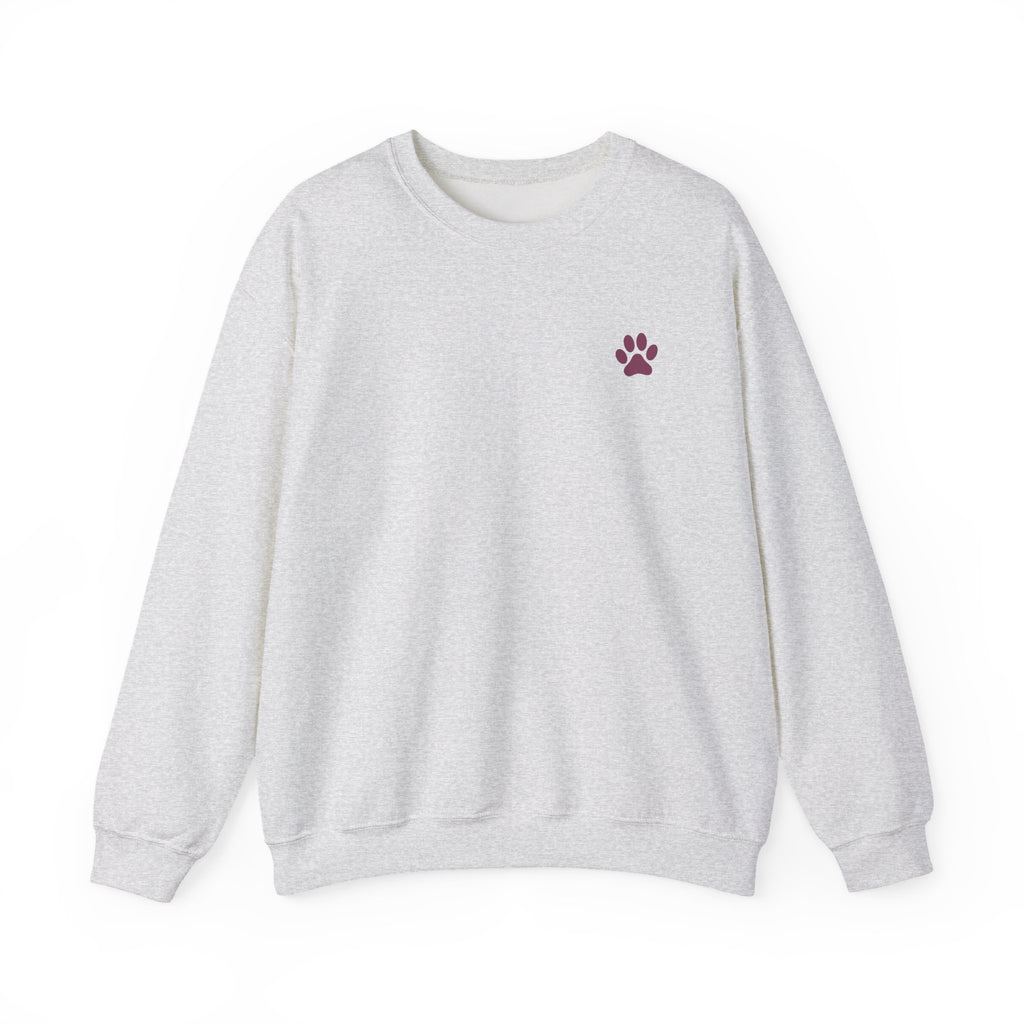 Doodle Mom - Doodles Make Everything Better Purple Heart Sweatshirt - Life’s better with paws, love, and a little retro groove.