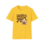 Retro Doodle Mom T-Shirt - Groovy style. Doodle love. Momma pride.