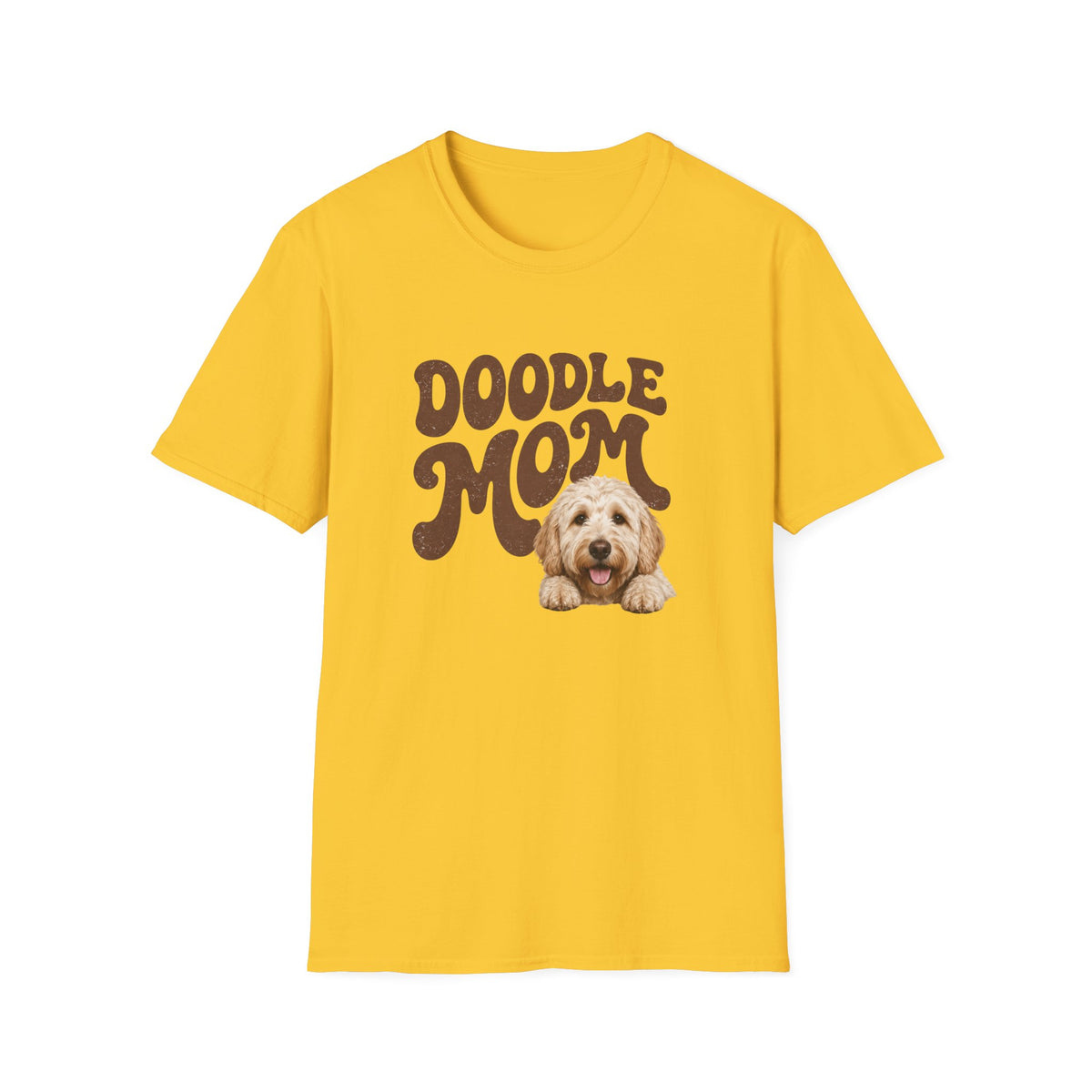 Retro Doodle Mom T-Shirt - Groovy style. Doodle love. Momma pride.