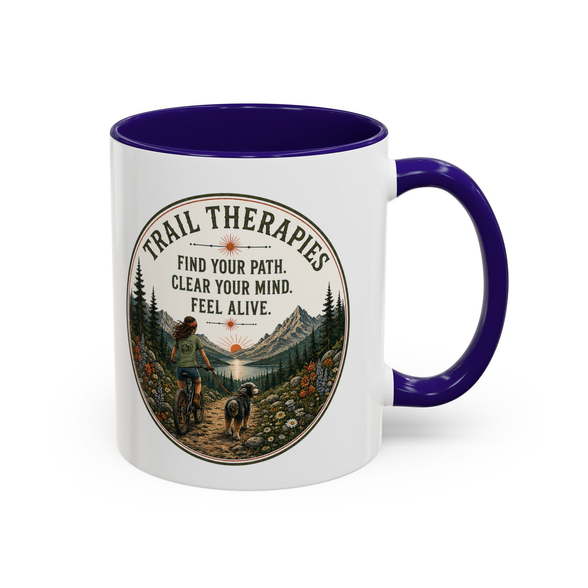 Hiking Trails Therapy Mug - Select 11 oz or 15 oz