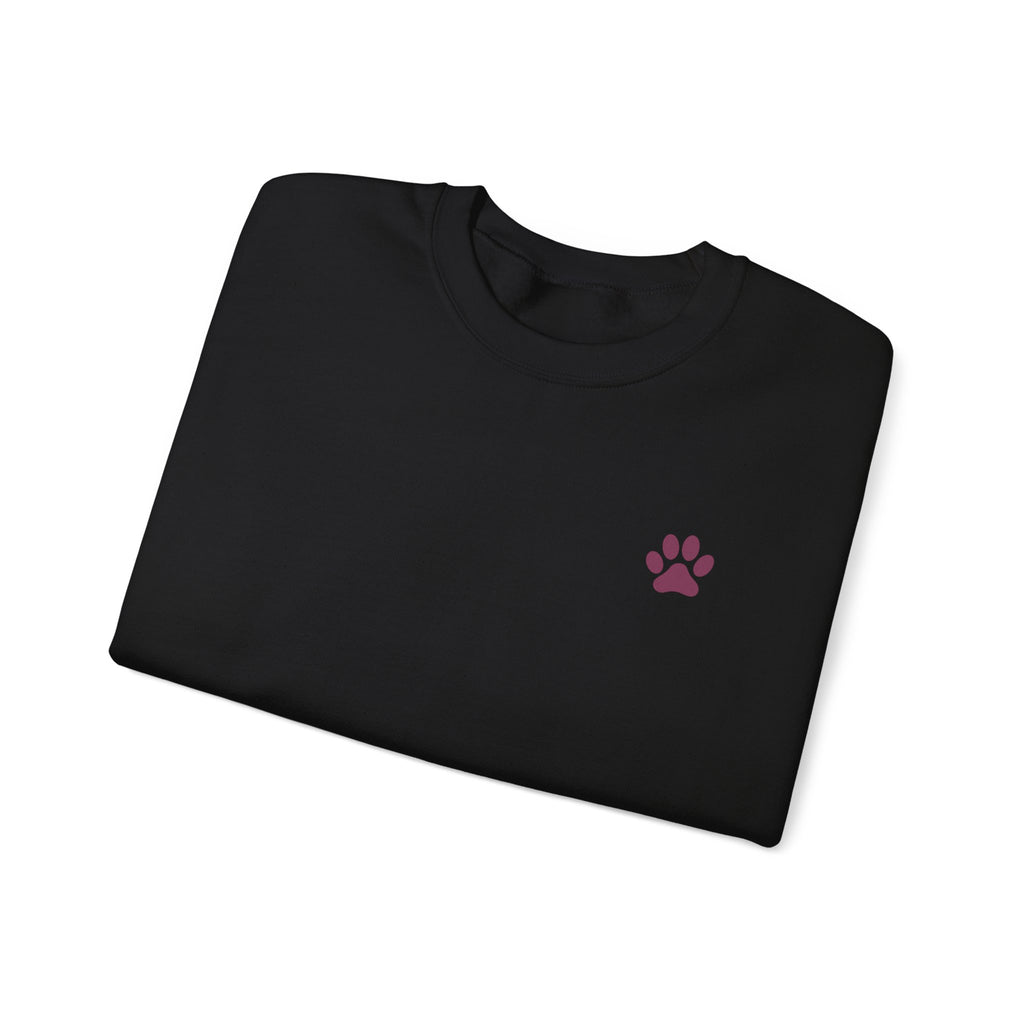 Doodle Mom - Doodles Make Everything Better Purple Heart Sweatshirt - Life’s better with paws, love, and a little retro groove.