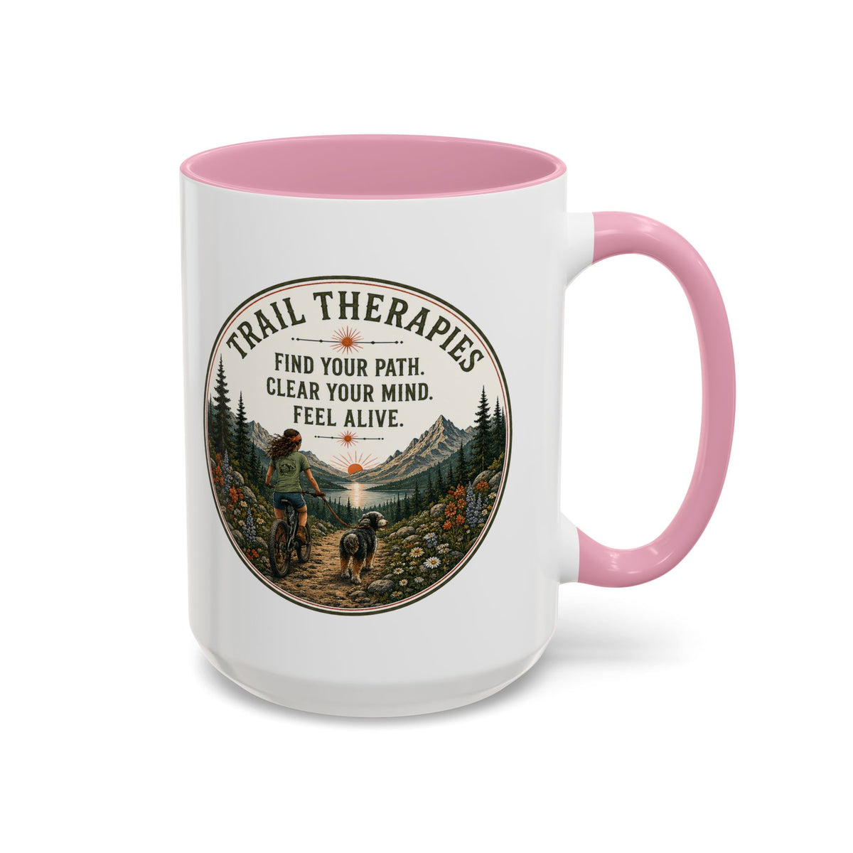 Hiking Trails Therapy Mug - Select 11 oz or 15 oz
