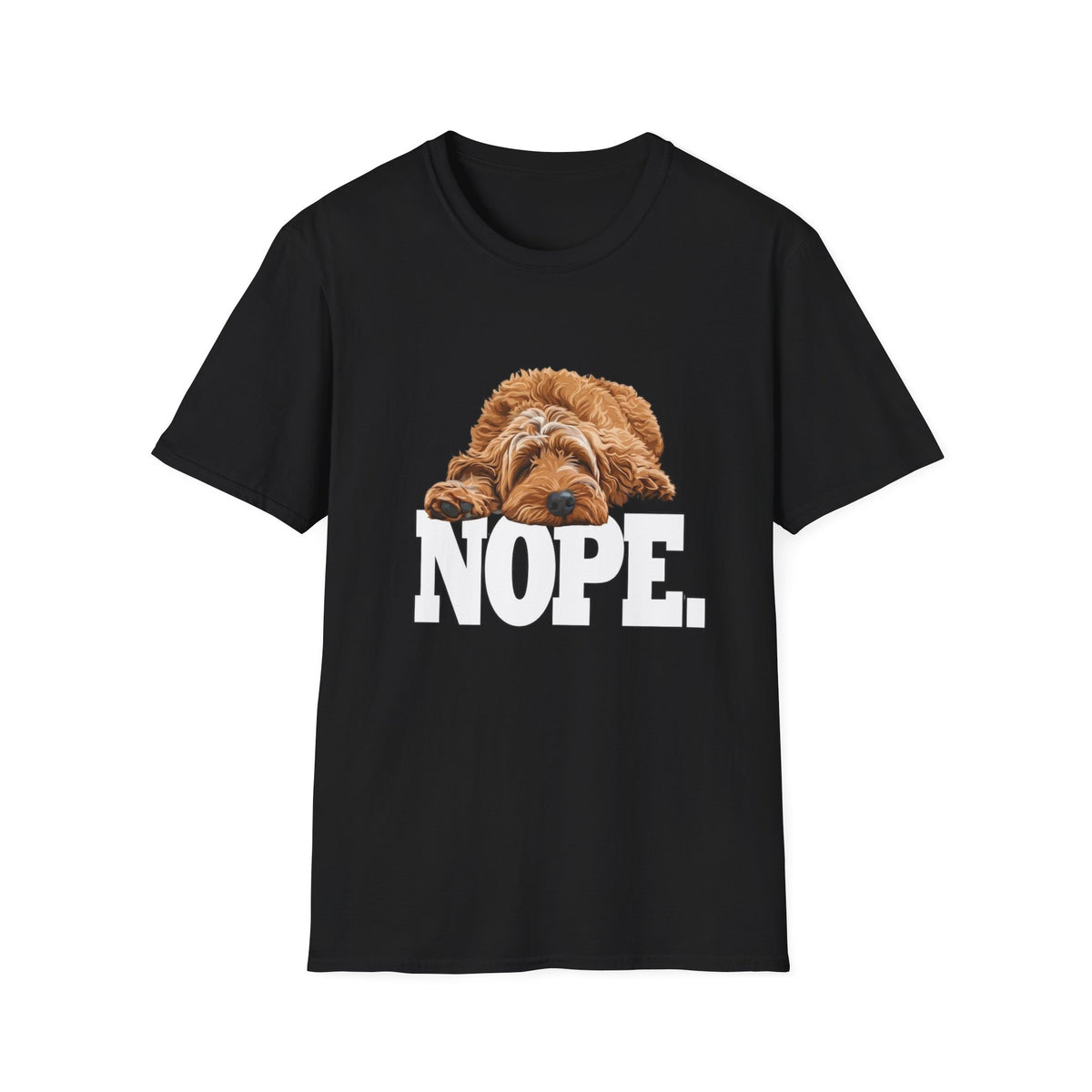 Nope Dog T-Shirt — Snarky Sleeping Puppy Graphic Tee