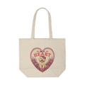Canvas Tote – "My Heart" Puppy Heart Floral Design