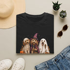 Boo Crew Halloween T-Shirt - Spooky Charm of Cute Dogs in Costumes