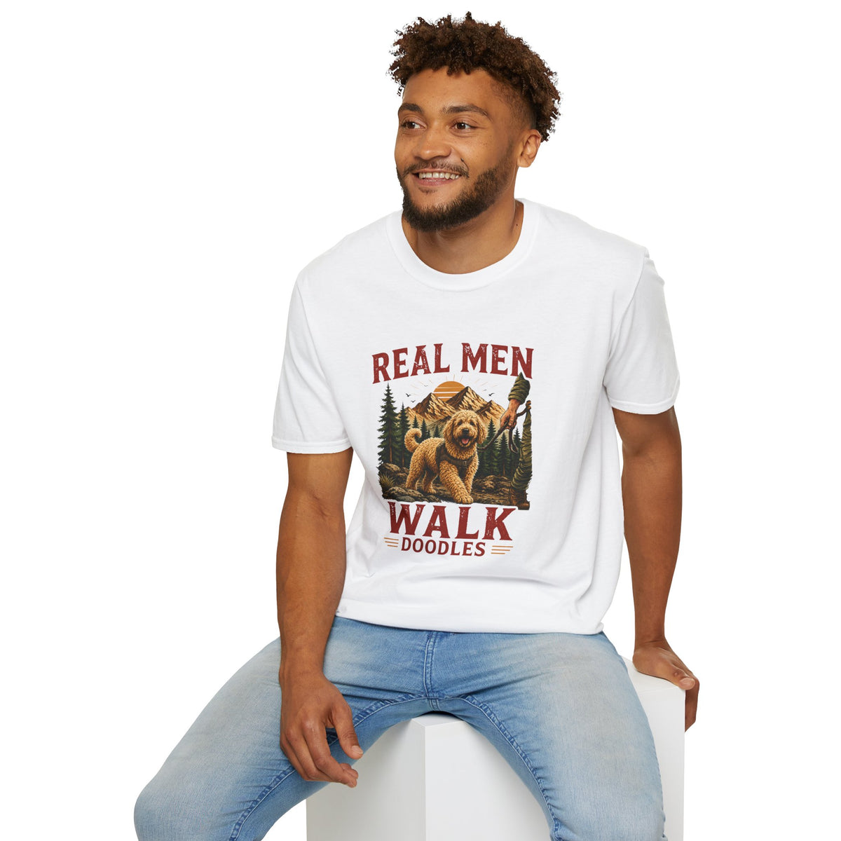 Real Men Walk Doodles T-Shirt