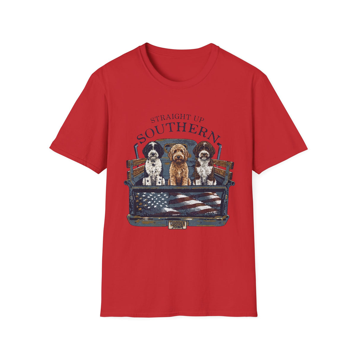 Southern Dogs T-Shirt — Where the road is open and the dogs ride along.