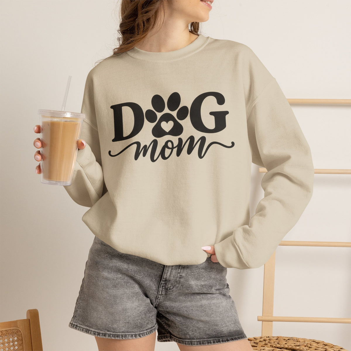 Personalized Retro Dog Mom Sweatshirt  - Because being a Dog Mom never goes out of style.