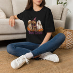 Boo Crew Halloween T-Shirt - Spooky Charm of Cute Dogs in Costumes
