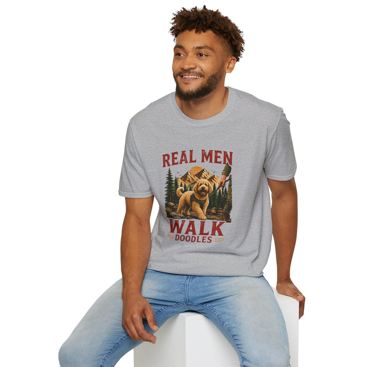 Real Men Walk Doodles T-Shirt