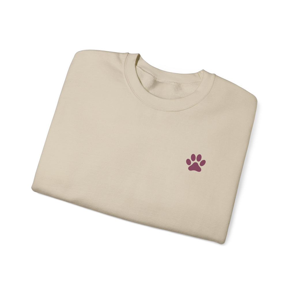Doodle Mom - Doodles Make Everything Better Purple Heart Sweatshirt - Life’s better with paws, love, and a little retro groove.