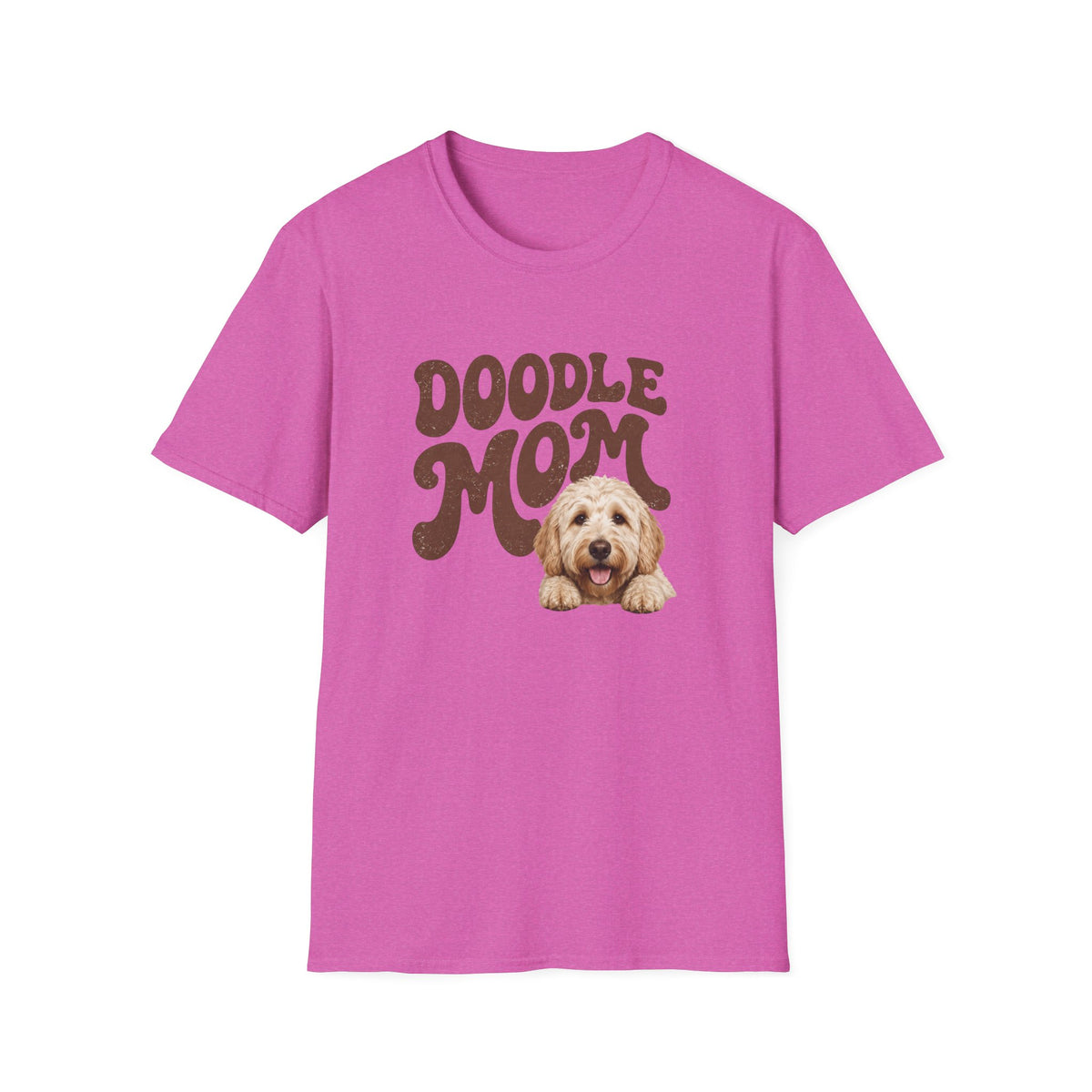 Retro Doodle Mom T-Shirt - Groovy style. Doodle love. Momma pride.