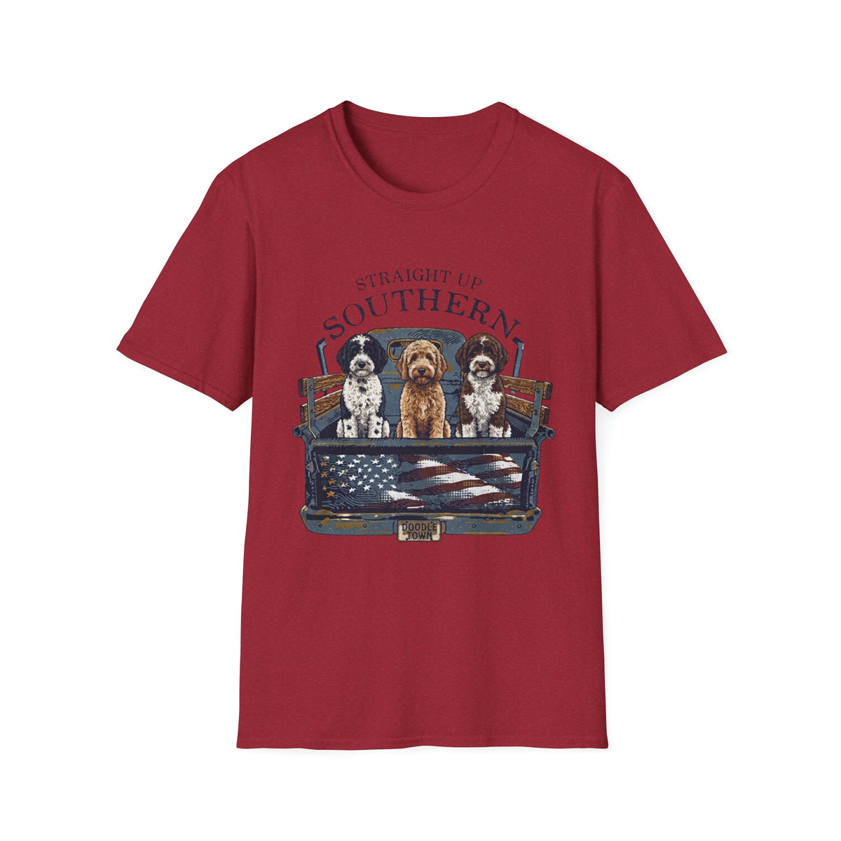 Southern Dogs T-Shirt — Where the road is open and the dogs ride along.