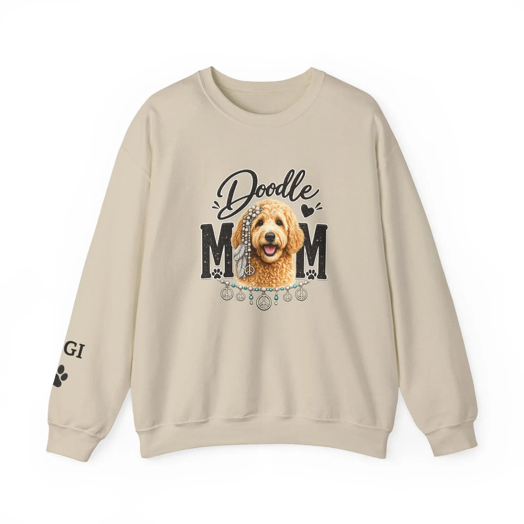 Doodle Mom Sweat Shirt, Personalized Golden Doodle Gift,  Dog Mom Tee, Custom Golden Doodle Gifts,  Doodle Dog Mom Shirt Printify